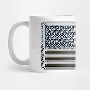 Metal Look American Flag Mug